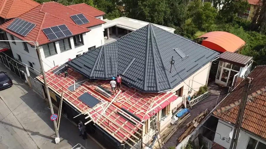 Șarpantă și astereală refăcute — lucrare executată de Acoperiș Servicii (Nicolae Construct)